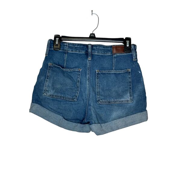 Hollister Women's Shorts High-Rise Mom Waist Across Front 2 Pockets Denim Sz. 26 - Picture 10 of 10